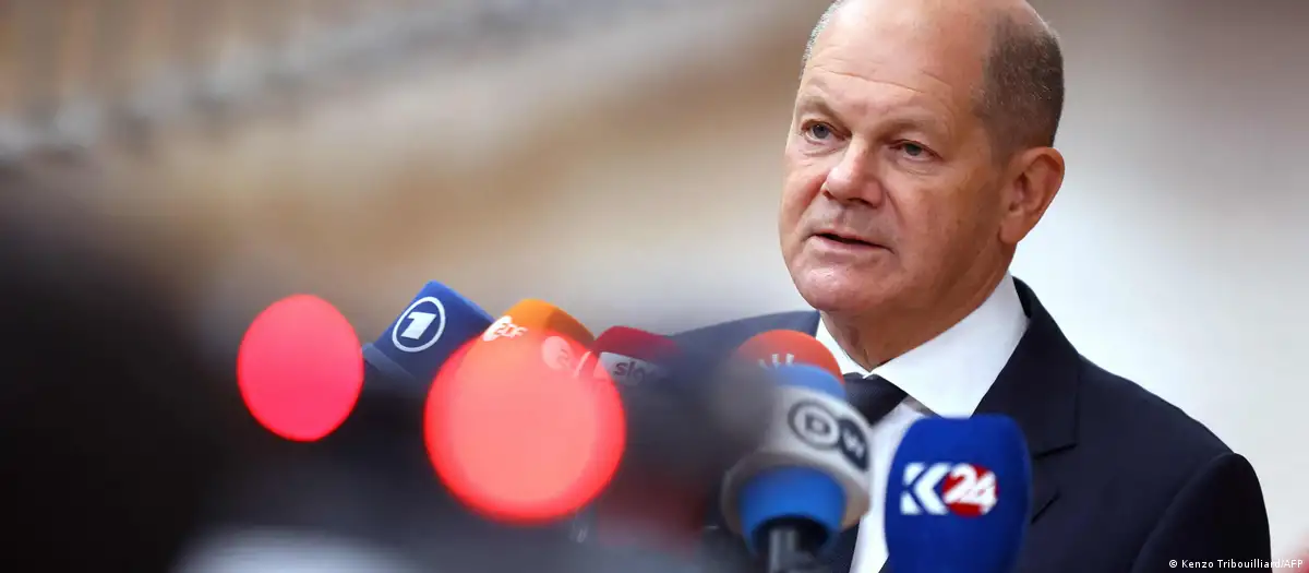 Bundeskanzler Scholz beim EU-Gipfel in Brüssel