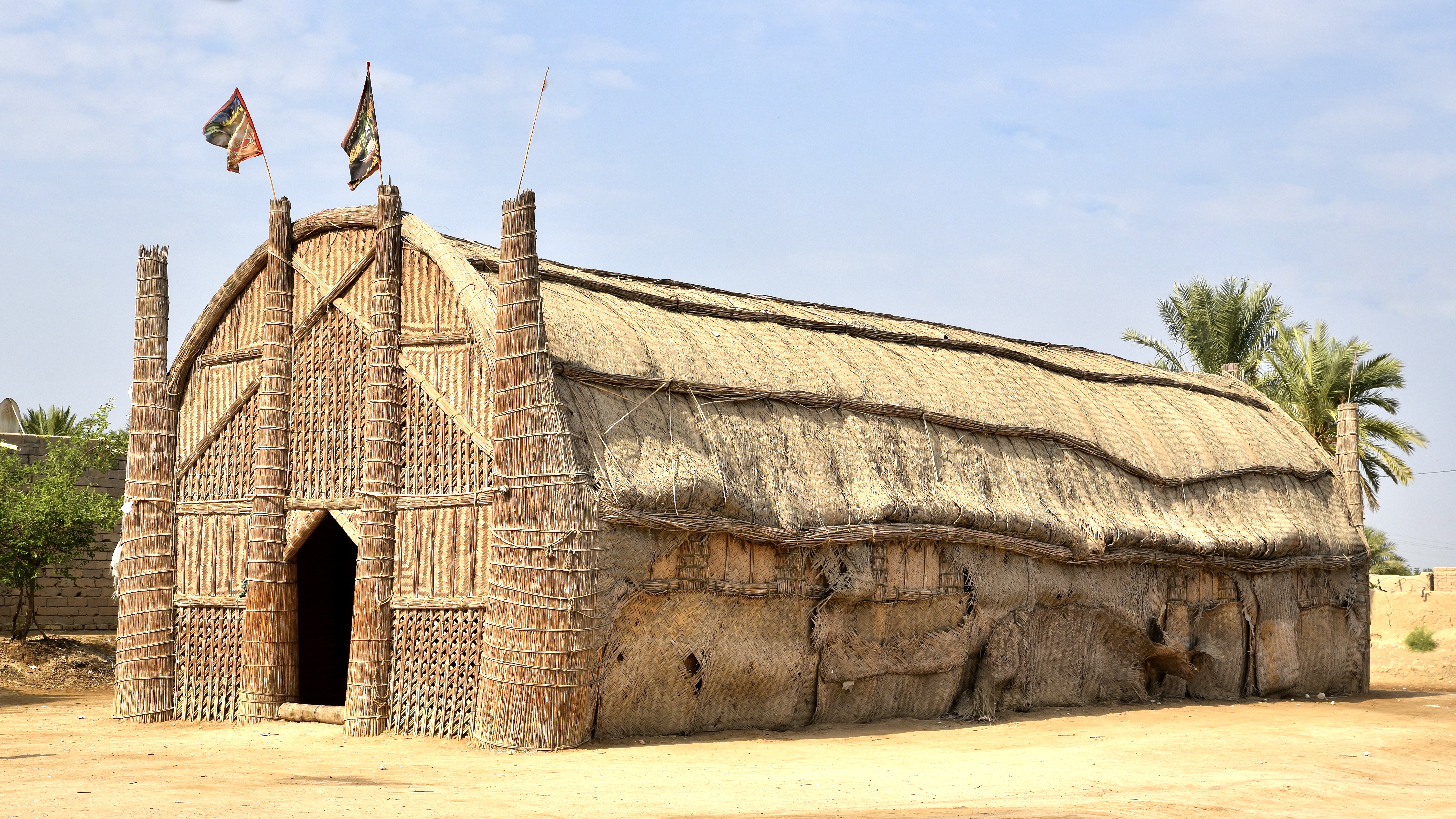 A typical example of a Marsh Arab meeting hall, or 'mudhif', in Iraq