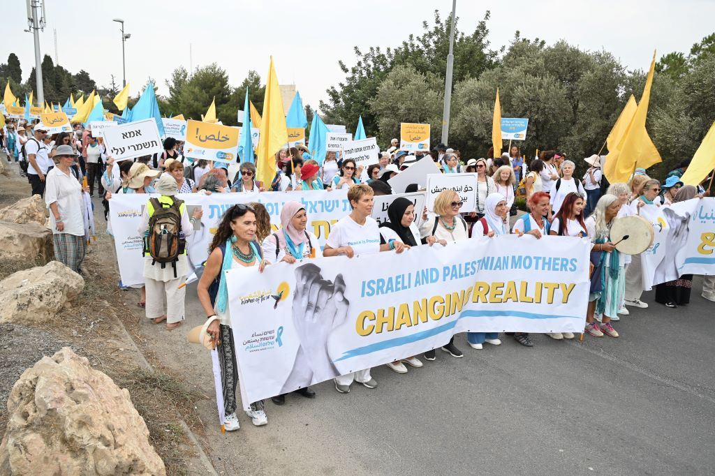 Demonstration israelischer und palästinensischer Frauen