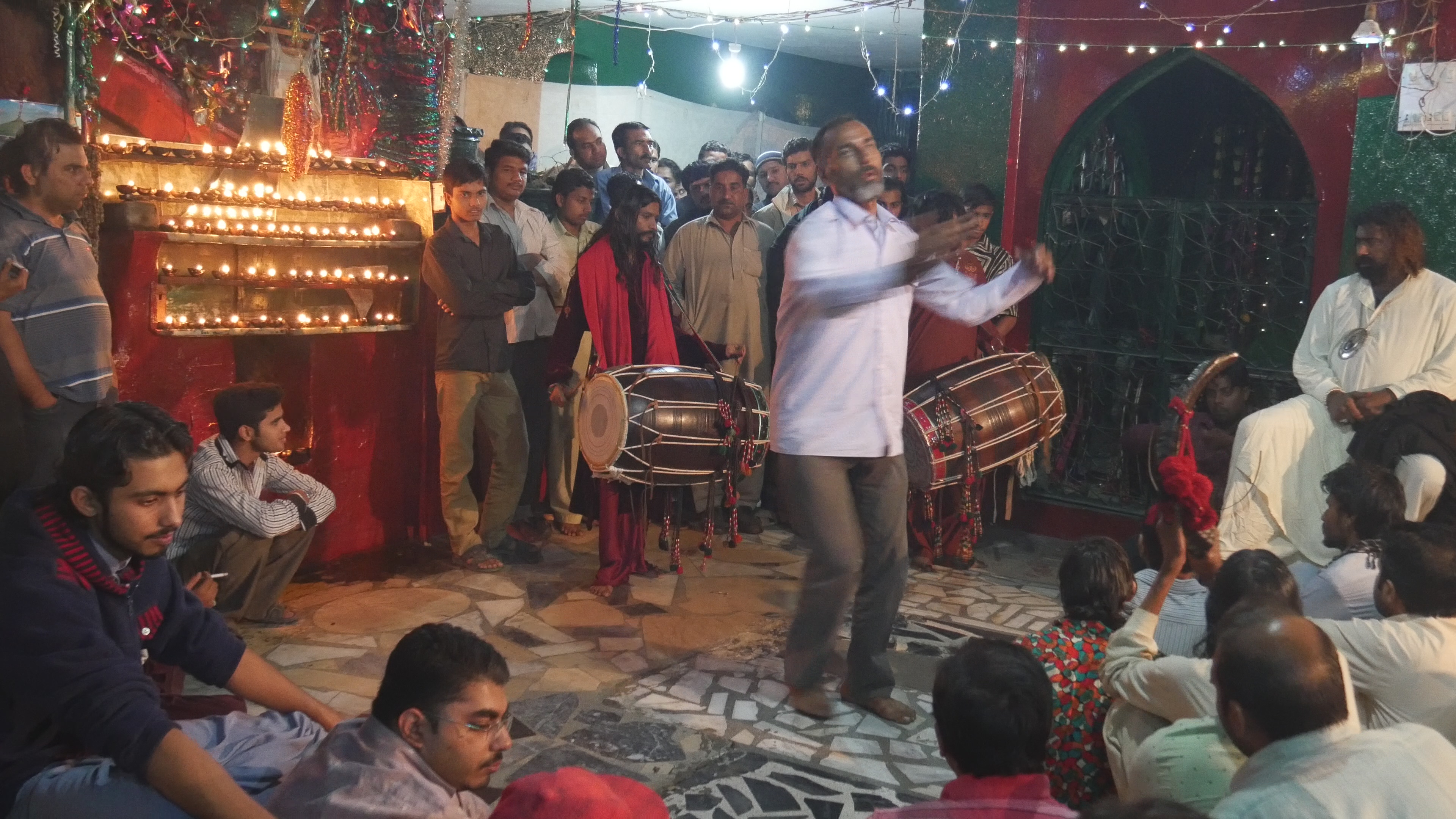 Dancing in ecstasy in the courtyard of a shrine in Lahore, Pakistan