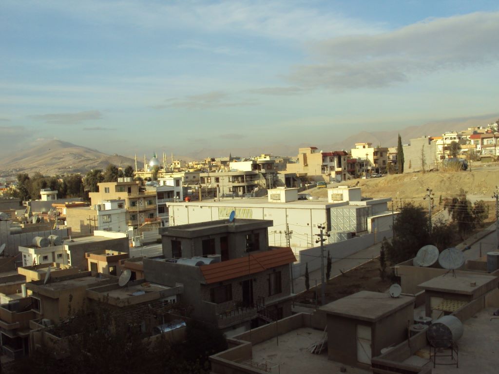 Blick auf die kurdische Stadt Suleimaniyye