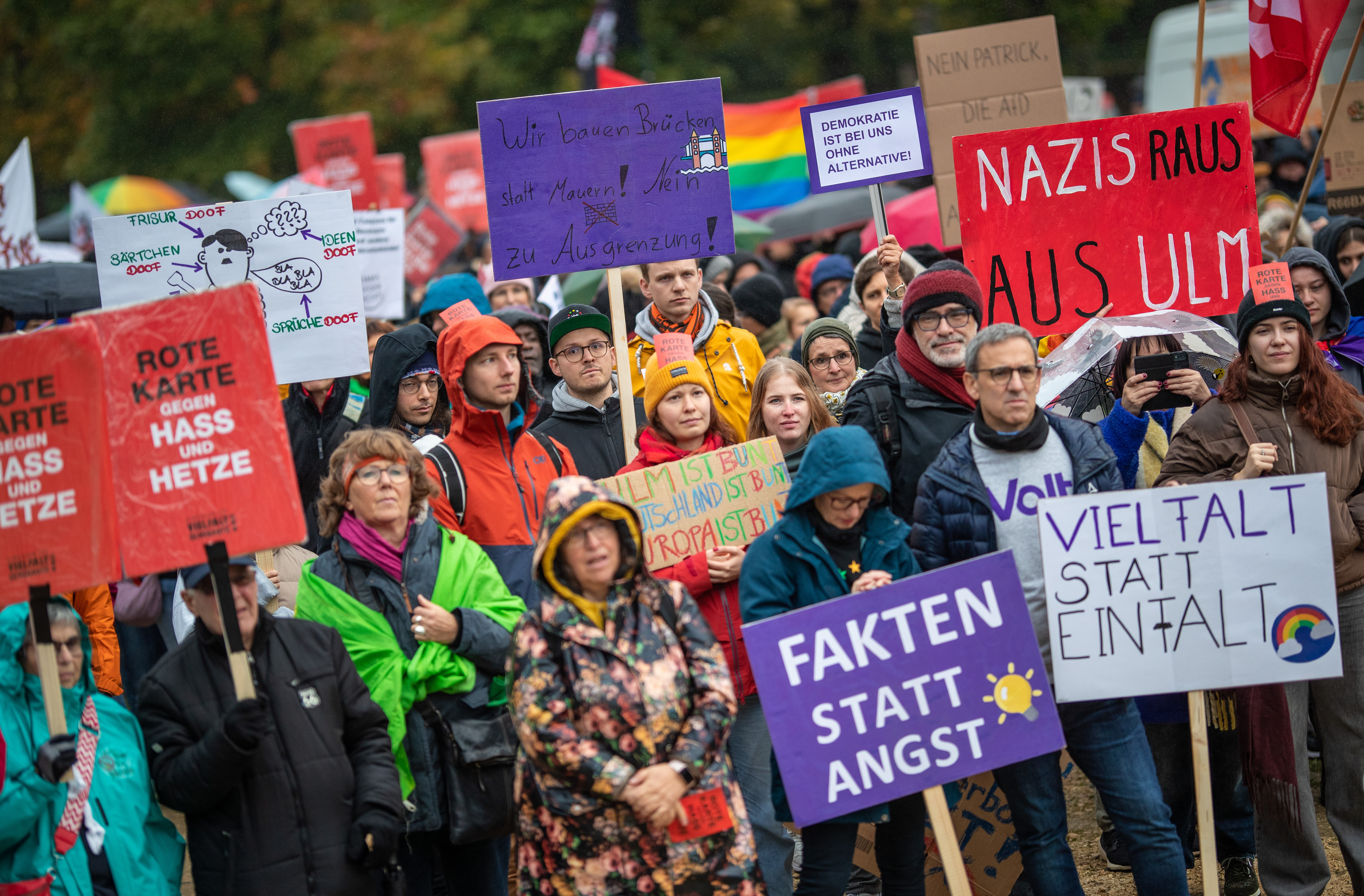 Ein Protest gegen Rechtsextremismus.