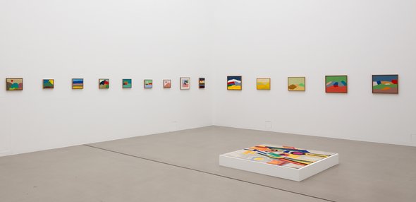 Raum mit Werken von Etel Adnan auf der Documenta (13); Foto: Anders Sune Berg