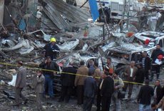 Aftermath of a bomb attack in Baghdad (photo: AP)