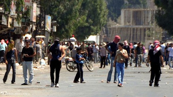 Protests in Syria (photo: dpa)