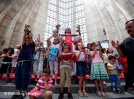 Notre Dame de Harissa Church in Jounieh, Libanon (photo: Birgit Kaspar/DW)