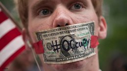 Aktivist der Occupy Wall Street-Bewegung in den USA; Foto: dapd