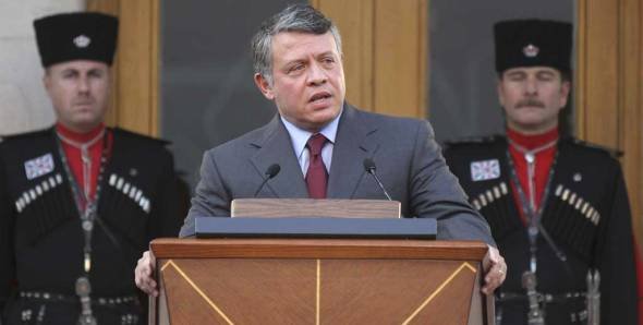 Der jordanische König Abdullah II.; Foto: AP/Nader Daoud