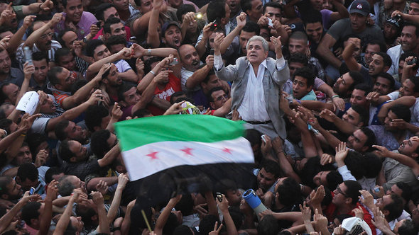 Sabahi on the Tahrir Square (photo: Reuters)