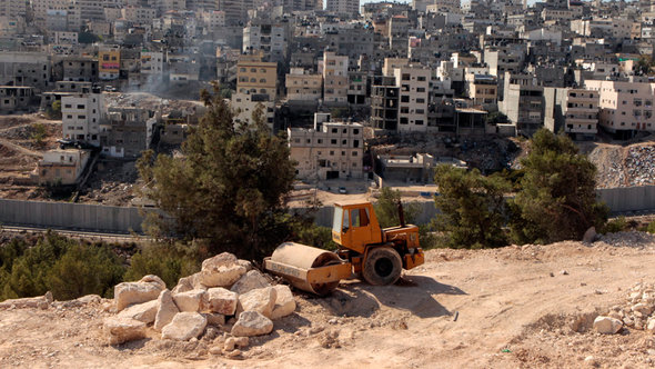 Siedlungsbau in Ostjerusalem; Foto: dpa