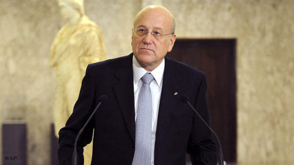 Libanons Ministerpräsident Mikati; Foto: AP/dapd