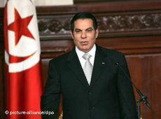 Tunesiens Präsident Ben Ali; Foto: AP