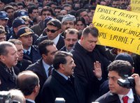 Erdogan in Semdinli; Foto: AP