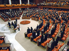 Ds parlament in Ankara; Foto: AP