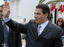 Tunesiens Präsident Ben Ali; Foto: AP