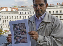 Yahya al-Huthi, politischer Kopf der Rebellen im Exil; Foto: DW/Heymach