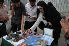 Wahlkampfstand der Anhänger von Präsident Ahmadinedschad; Foto: Roshy Zanganeh