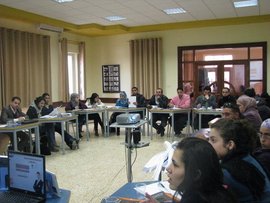 Veranstaltung am Diyar-Konsortium in Bethlehem; Foto: Muhannad Hamed