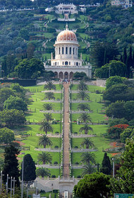 Schrein des Bab in Haifa, Israel; Foto: Wikipedia