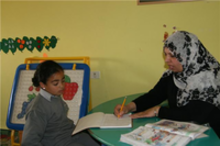 Kinderbetreuung im Palestinian Happy Child Center; Foto: Muhanad Hamed