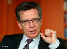 Bundesinnenminister Thomas de Maiziere; Foto: dpa