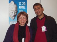 Rayda Jacobs (l.) und Imraan Coovadia; Foto: Almuth Schellpeper