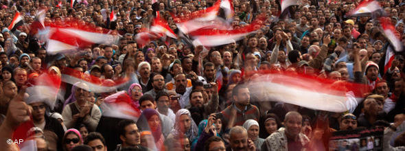 Demonstration auf dem Tahrir-Platz in Kairo; Foto: AP