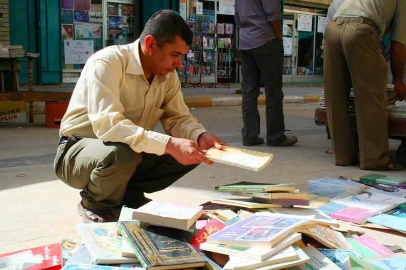 the times are a changing - and so are the books: In the 1960s and early 1970s, Al Mutanabbi Street was the stage for political conflict between various forces, primarily between Communists and Pan-Arabists