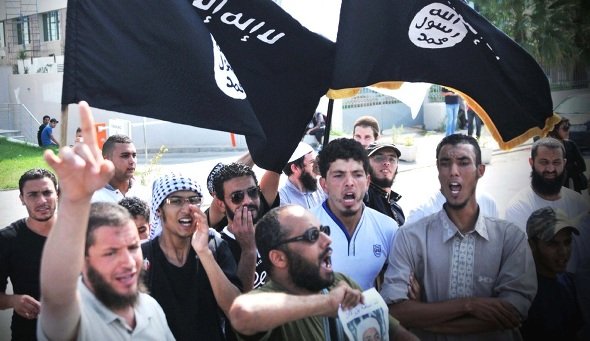 Salafists protesting in Tunis, Tunisia (photo: © Ali Garboussi/Wostok Press/Maxppp)