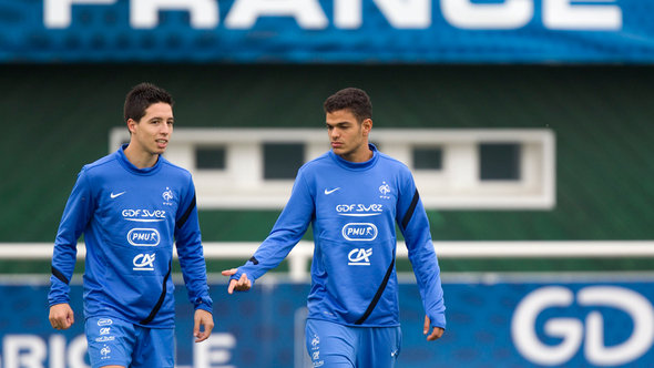 Samir Nasri (links) und Hatem Ben Arfa; Foto: Reuters