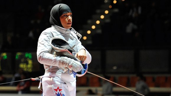 Fechterin Ibtihaj Muhammad; Foto: AP