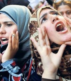 Women demonstrating on Tahrir Square in Cairo in 2011 (photo: dpa)