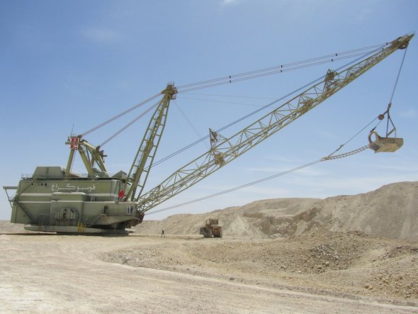 Eine Phosphatmine in der Nähe von Boukraa; Foto: Annett Hellwig