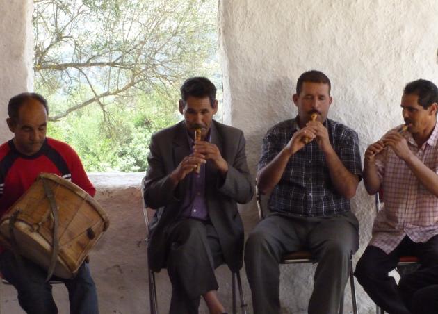 The Master Musicians at a rehearsal in Joujouka (photo: © Arian Fariborz)