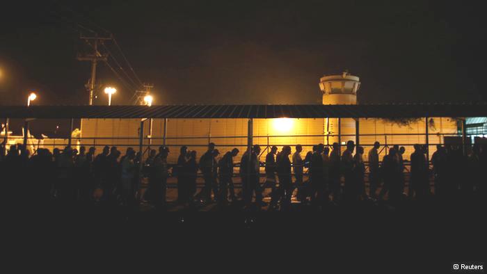 The Palestinians who work legally in Israel have to be patient at the border crossing. But they don't have a choice - there is little work in the West Bank. And if they do find it, they can expect to make only about a quarter of the wages available in Israel. (photo: Reuters)