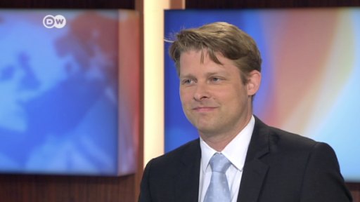 Guido Steinberg in an interview for Deutsche Welle TV (photo: DW)