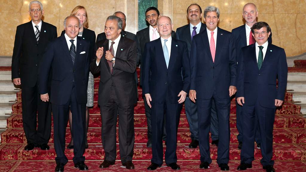 Delegates at the Friends of Syria conference in London on 22 October 2013 (photo: Oli Scarff/AFP/Getty Images)