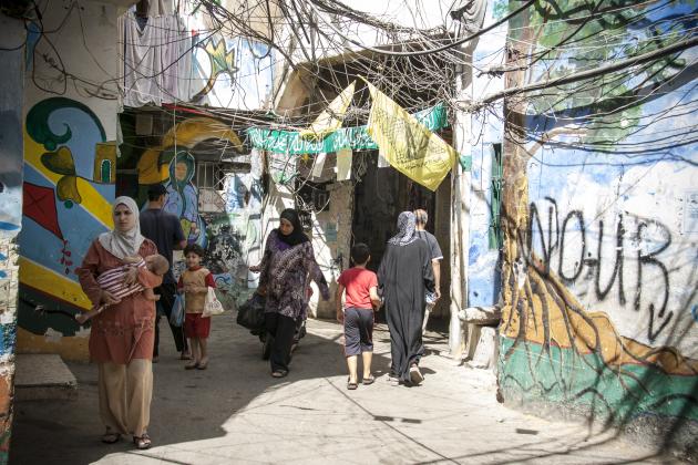 An alleyway in the Shatila refugee camp (photo: Mohammad Reza Hassani)