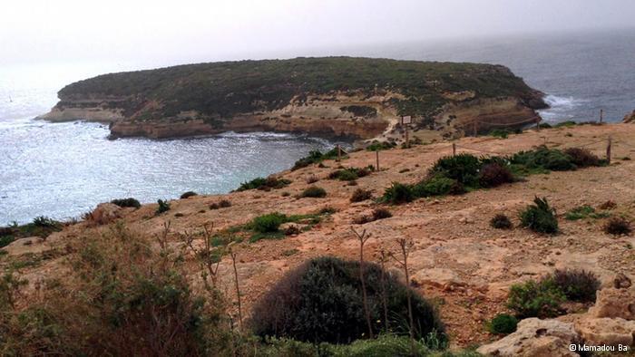 Die italienische Insel Lampedusa und das Mittelmeer; Foto: © Mamadou Ba