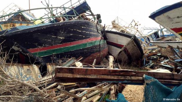 The graveyard of the boats on Lampedusa (photo: Mamadou Ba)