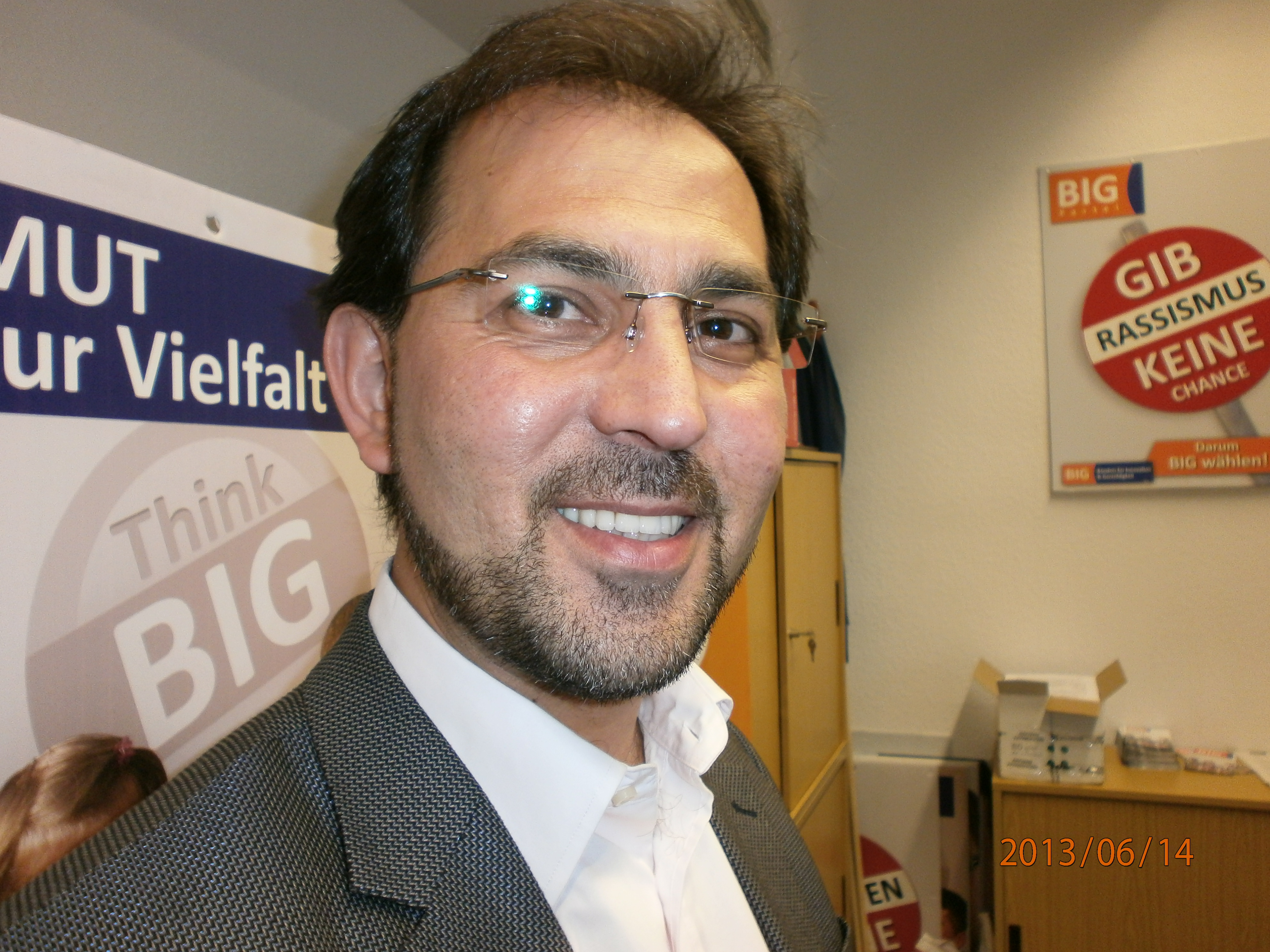 Haluk Yildiz; Bundesvorsitzender des "Bündnis für Innovation und Gerechtigkeit" (BIG); Foto: Ulrike Hummel 