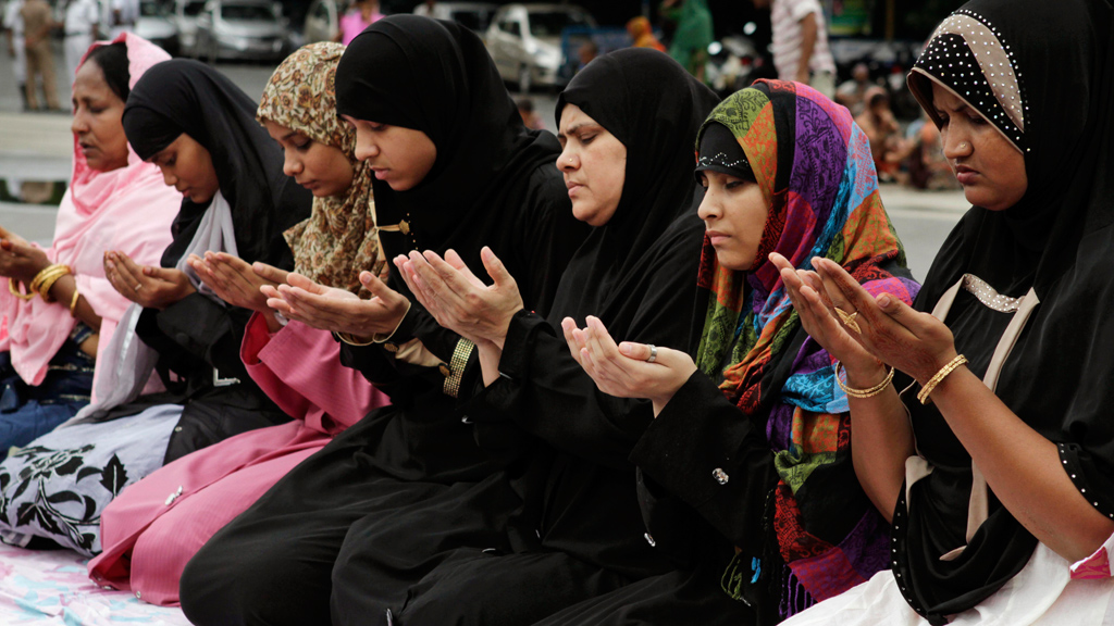 Indische Muslimas in Kalkutta; Foto: picture-alliance/AP