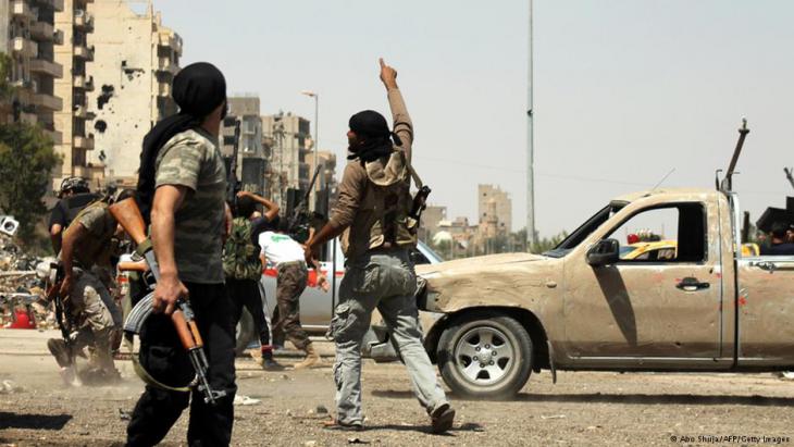 Rebels in the city of Aleppo (photo: Abo Shuja/AFP/Getty Images)