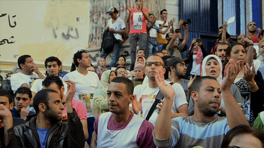 Demonstration for the objectives of the revolution (photo: DW/K. El-Kaoutit)