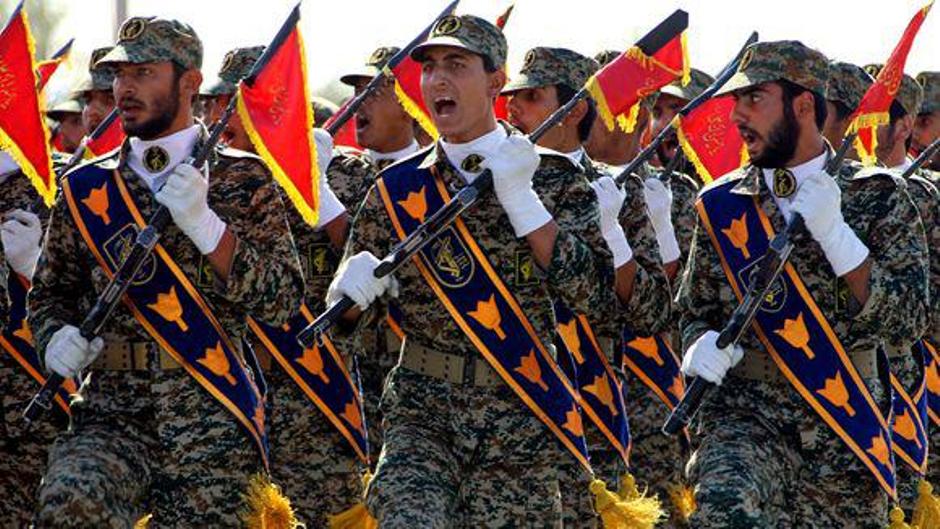 Members of Iran's Revolutionary Guard during a parade in Tehran (photo: AFP/Getty Images)