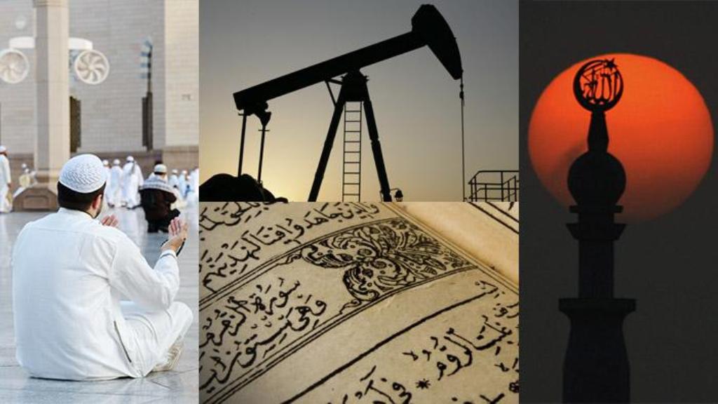 Photo collage symbolising Wahhabism (source: picture-alliance/dpa/dpaweb/Fotolia/mysontuna/Jasmin Merdan)