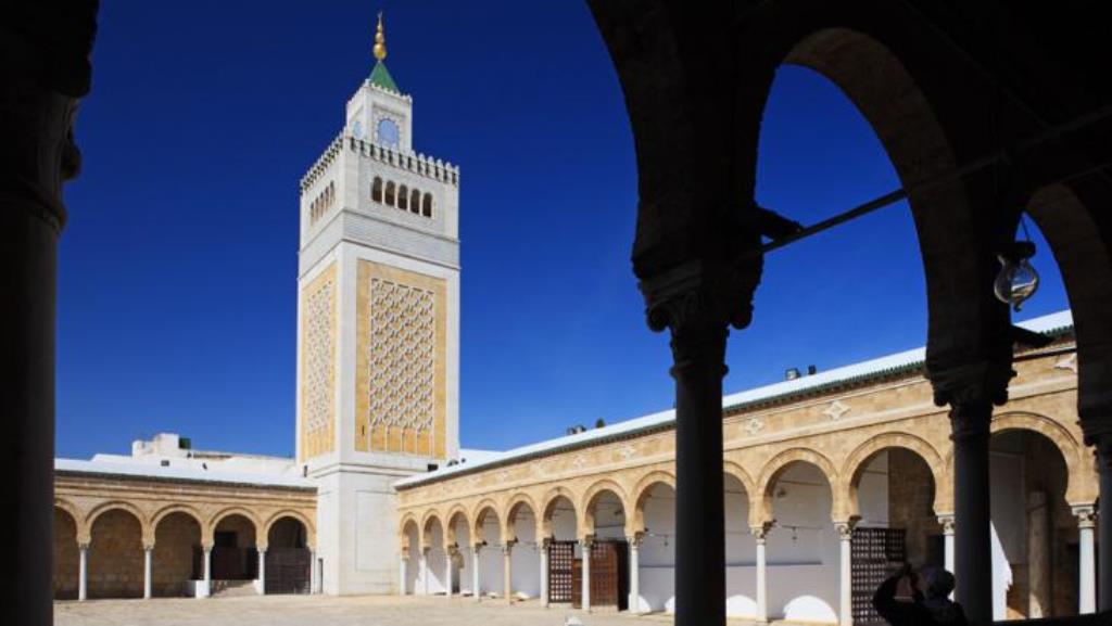 Al-Zitouna-Moschee in Tunis; Foto  جامع الزيتونة في تونس