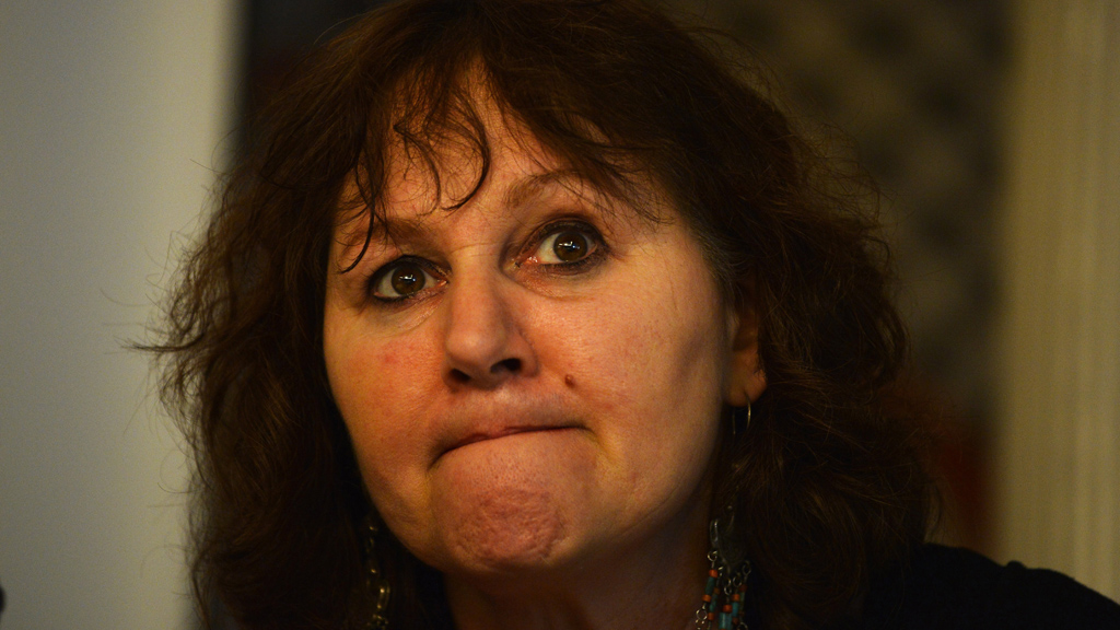 Leslee Udwin, director of the documentary "India's Daughter", during a press conference in New Delhi on 3 March, 2015 (photo: Chandan Khanna/AFP/Getty Images)