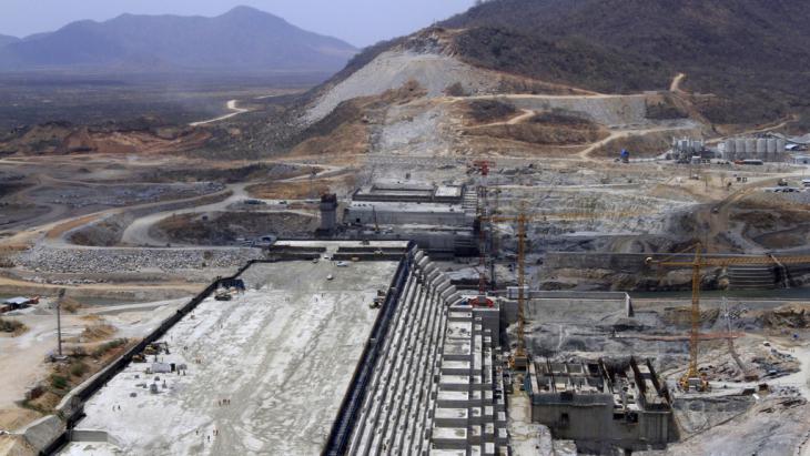 The construction site for the GERD (photo: Reuters/T. Negeri)