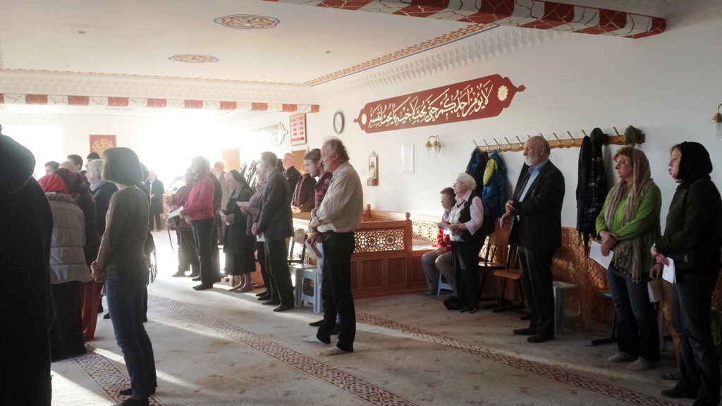 حوار الأديان في مسجد بمدينة ريكلينغهاوزن غرب ألمانيا. Photo: Ibtisam Fawzy